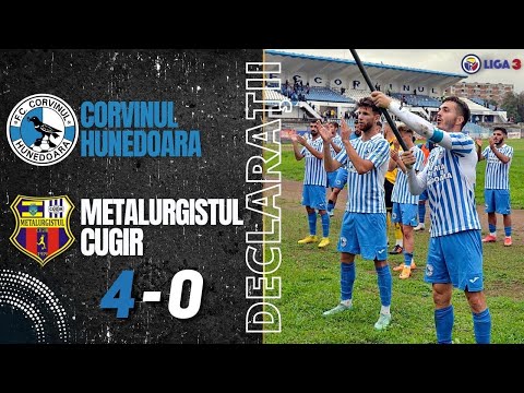 DECLARAȚII | Marius Chindriș & Florin Maxim după Corvinul - Metalurgistul Cugir 4 - 0 (2-0)