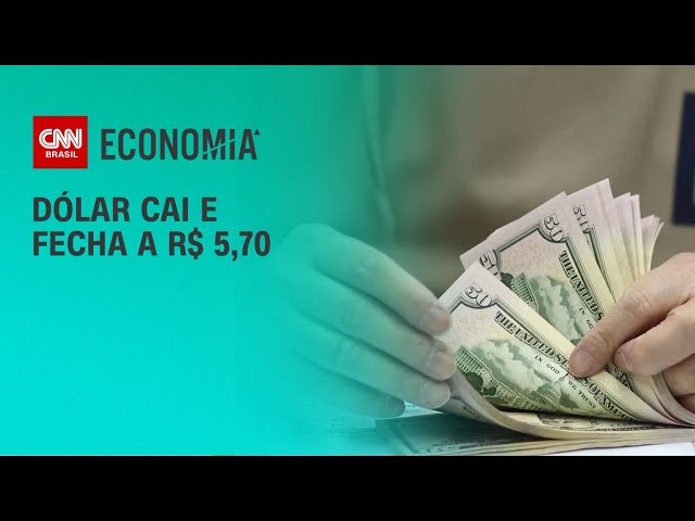Dólar cai e fecha a R$ 5,70 com ata do Copom e dados dos EUA | CNN PRIME TIME