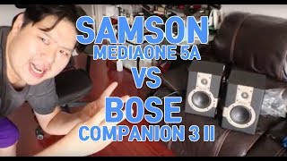 Video thumbnail for Samson MediaOne 5a Vs Bose Companion 3 II by Andy's Video Log
