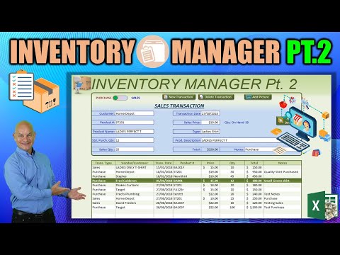 Create This AMAZING Excel Application that Tracks Purchases Sales AND Inventory Part 1