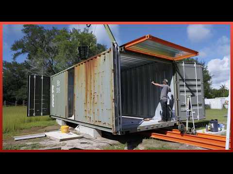 Man Builds Amazing DIY Container House | Low-Cost Housing Start to Finish by 