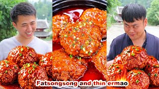 Download lagu Even the spicy beef rolls couldn't make Ermao feel spicy🔥  | songsong and ermao | mukbang mp3