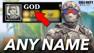 How To Get Any STOLEN / TAKEN Name In COD Mobile