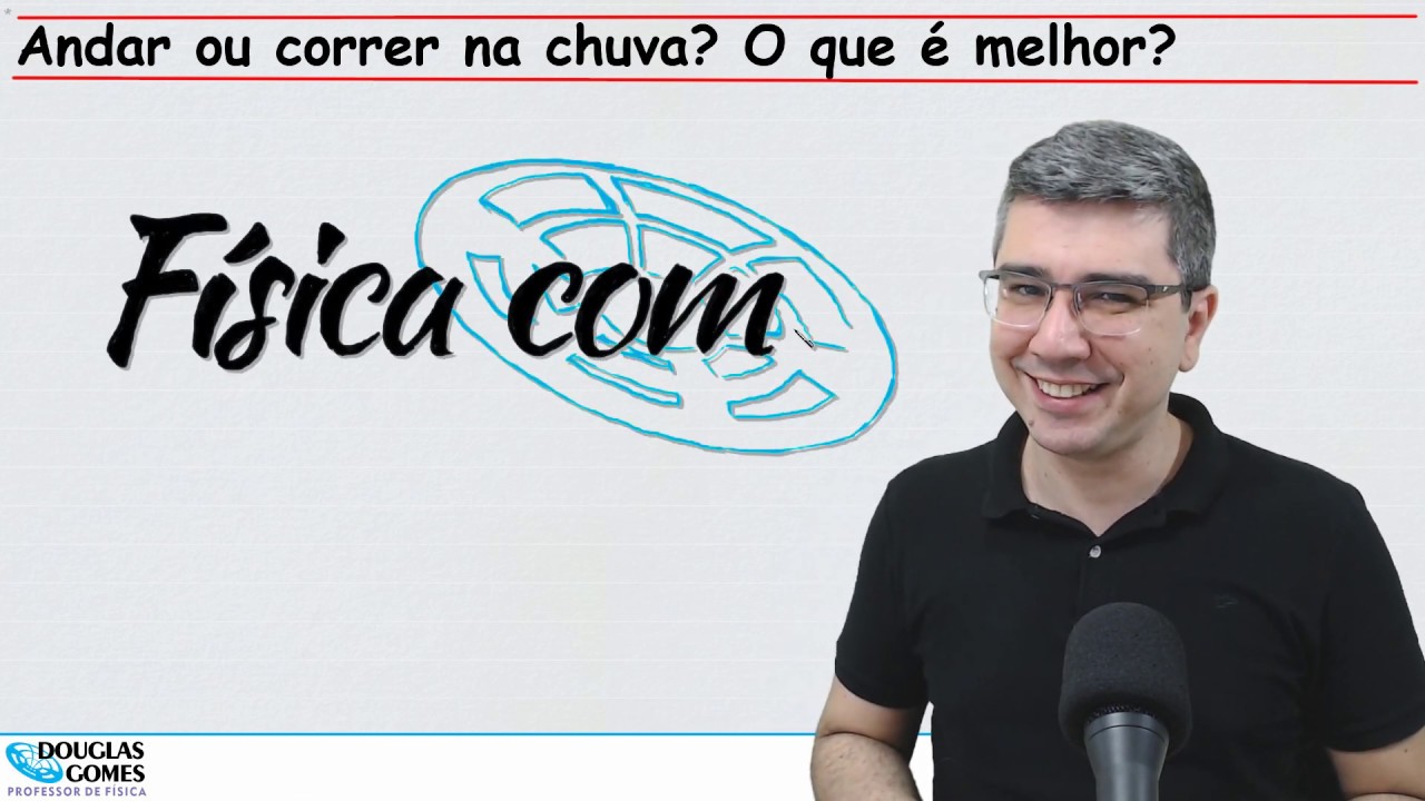 Andar ou correr na chuva? O que é melhor? | Física do cotidiano