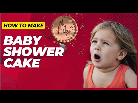 Adorable Baby Shower Cake Recipe | Srijana's Kitchen