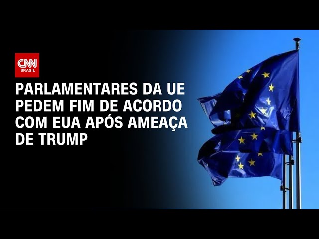 Parlamentares da UE pedem fim de acordo com EUA após ameaça à Groenlândia | AGORA CNN