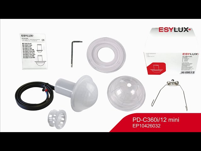 esylux Läsnäolotunnistin esylux pd-c360i/12m mini opaali-matta