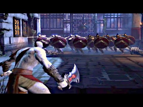 God of War Ascension PS5 - Kratos Vs SPARTANS Fight Scene
