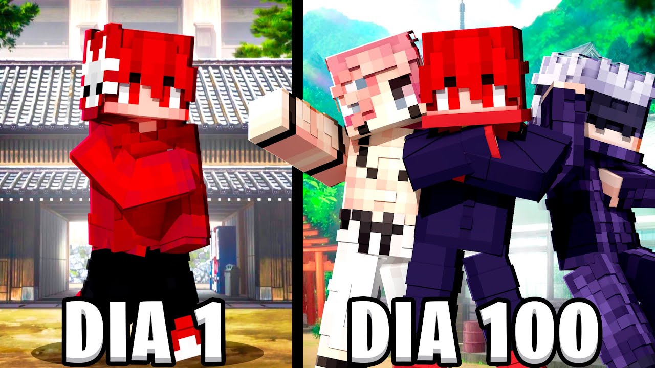 100 DIAS NO JUJUTSU KAISEN DO MINECRAFT - O FILME