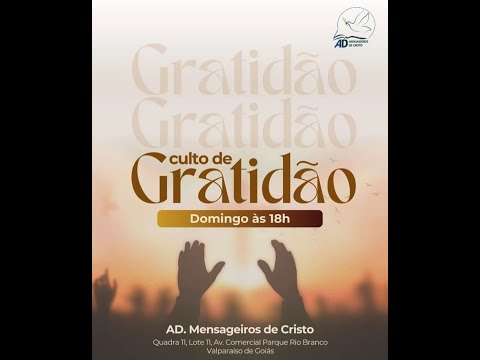 Culto de Gratidão a Família - Domingo - 01/12/2024 - ADMC Sede