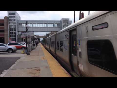 LIRR Ronkonkoma bound train #8058 speeds through Mineola