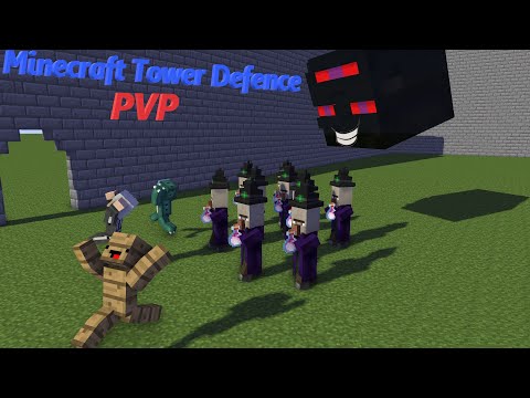 Ultimate Minecraft PVP Tower Defence vs LVL 5 Witch - Ender Mender Man