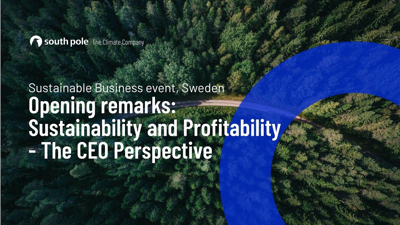 South Pole CEO's keynote at Sustainable Business 2025