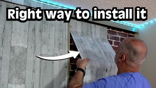 Stylish Grey Wood Wallpaper on Amazon | Installation