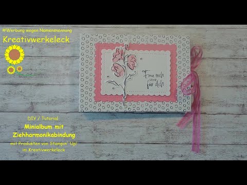 Minialbum mit Ziehharmonikafaltung / Mini album with accordion folding  DIY/Tutorial