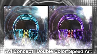 【携帯GFX】Avi Concept "Double Color" Speed Art【SA】