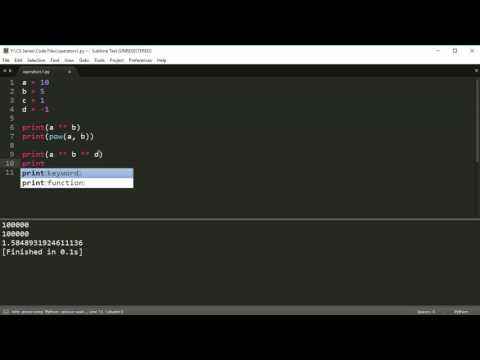 Python Programming Series Operators 1 Arithmetic Operators