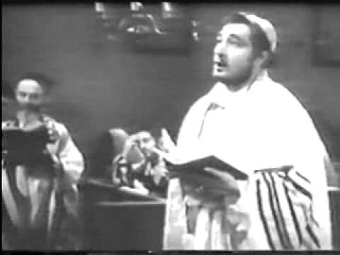 Cantor Moshe Oysher - Hineni "Live Video"