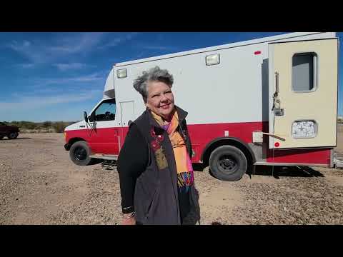 Truck Tour Solo Woman Living in a Ambulance!