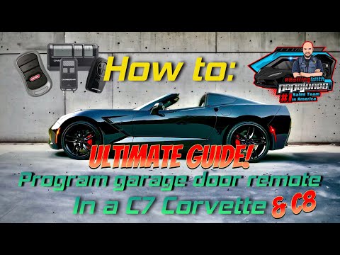 C7, C8 Corvette - Ultimate garage remote program guide