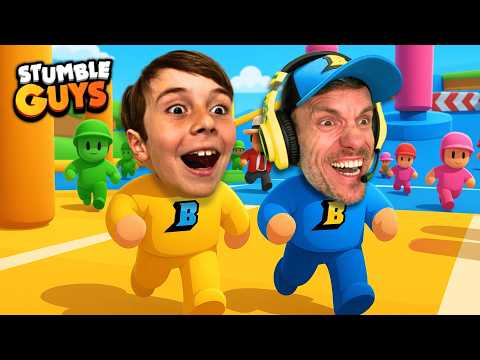 STUMBLE GUYS por 1 HORA com Brancoala e Marcos! DESAFIO em Família