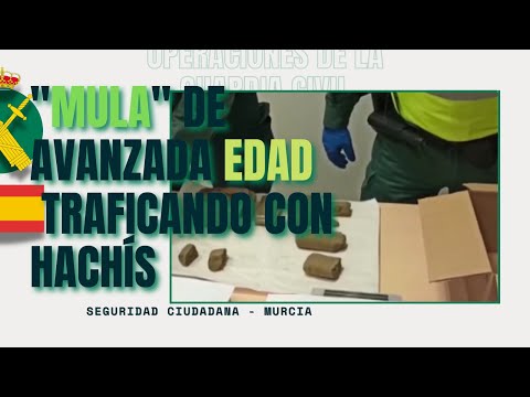 Una "Mula" de avanzada edad para traficar con hachís en Murcia