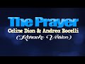 THE PRAYER Céline Dion Andrea Bocelli KARAOKE VERSION