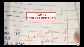 TOP 10 English Exam MISTAKES you should NOT DO in your English Board Exam CLASS-12