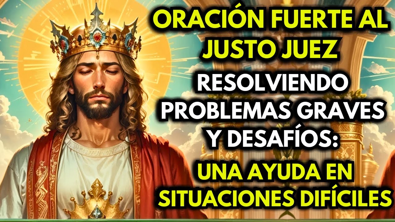 ORACIÓN FUERTE AL JUSTO JUEZ EN SITUACIONES COMPLICADAS Y PROBLEMAS URGENTES