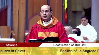 Beatificación 109 mártires claretianos. 2017