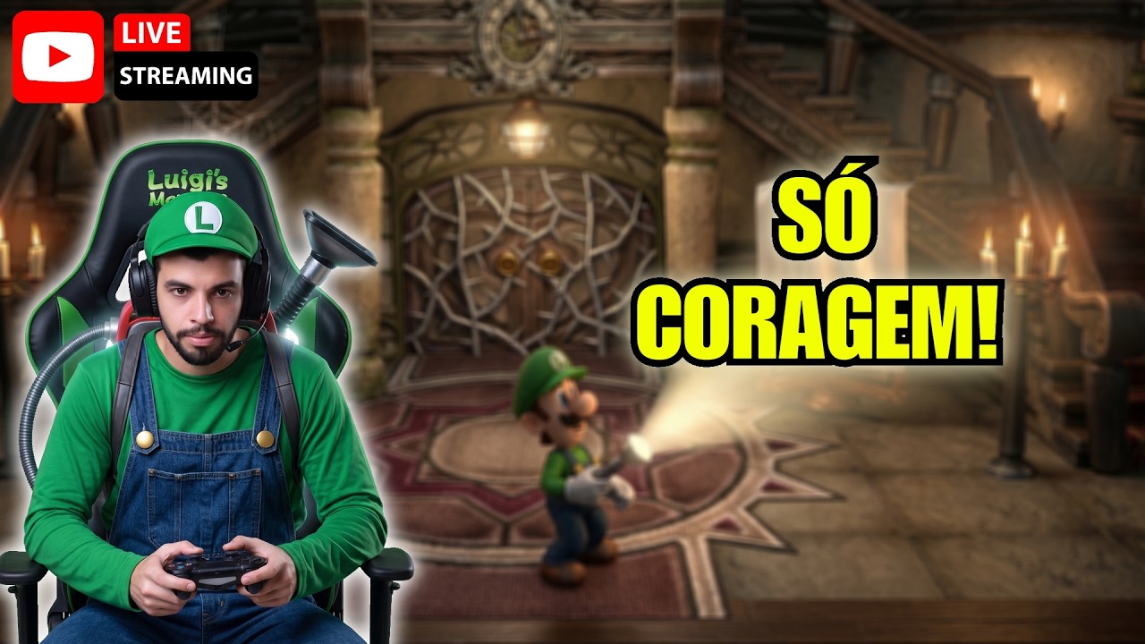 LUIGI'S MANSION : JOGANDO LEGENDADO ATÉ ZERAR! 🔴 Maratona Ao Vivo Completa do Game Cube (100%)