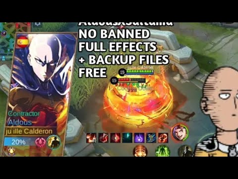 Aldous skin As SAITAMA ON PUNCH MAN BY BOCILS CHANNEL || NO BANNED || MLBB
