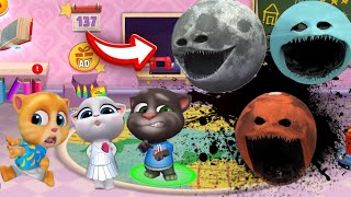 Download lagu THE MOON WAKES UP DATANG KERUMAH TOM ANGELA!! - MY TALKING TOM FRIENDS mp3