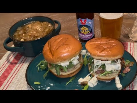 How to make Easy French Onion Soup and Burgers