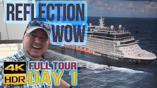 Day 1 on Celebrity Reflection! | Ship Tour, Balcony Room & 80s Party!