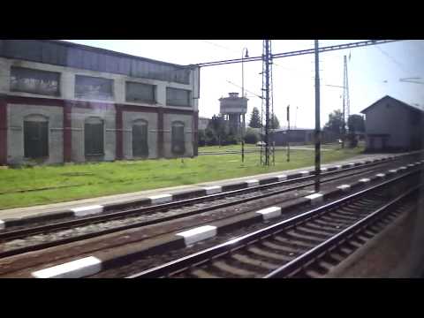 A train ride in Slovakia: Nove Mesto n. Vahom - Liptovsky Mikulas, in passenger view, part.2/2