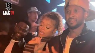 Latto Spotted Posted Up In The Club Wit Usher & Kevin Hart! 🎤