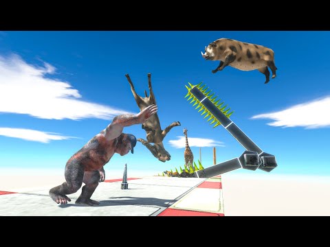 Escape from Spike Traps and Attack Baby Goro - Animal Revolt Battle Simulator