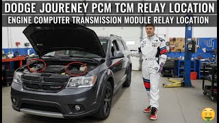 Where is the Engine Computer (PCM) & Transmission Module (TCM) Relay on a Dodge Journey?
