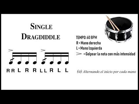 35. Single Dragadiddle – 40 RUDIMENTOS | Clases de Batería