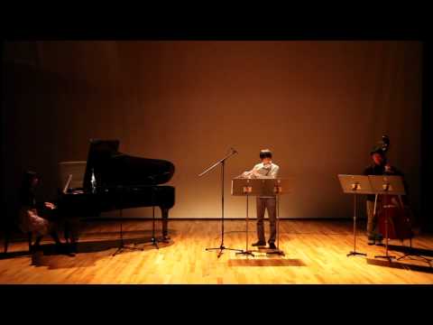 演奏・創作学科 国立音楽大学　笠原駿一「3つの楽器とエレクトロニクス」for flute, contrabass, piano and electronics