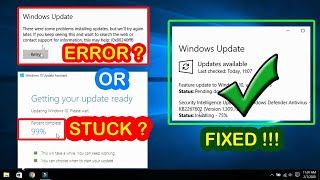 FIXED | Windows 10 Update Error/ Stuck at 99% | 100% Working Windows Tutorial