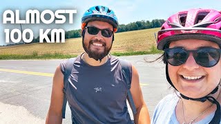 We (ALMOST) Rode a METRIC CENTURY | Biking the Great Lakes Waterfront Trail | A Day in Port Burwell
