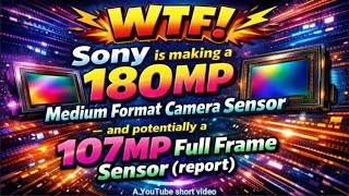 WTF! Sony is making a 180MP medium format camera sensor – and potentially a 107MP full frame sensor