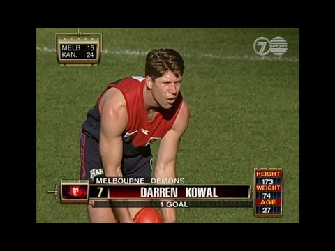 Darren Kowal - Melbourne - 2 goals -  1999, Rd 12 v NM - MCG - AFL