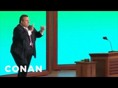 Chris Christie's Big Republican Convention Entrance | CONAN on TBS