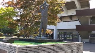 20190827 スタルヒン像(スタルヒンよ永遠に) スタルヒン球場(花咲スポーツ公園硬式野球場)