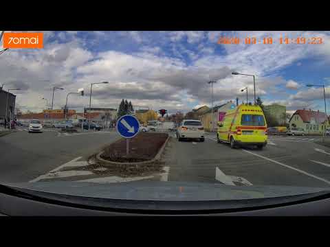 Czech ( Olomouc ) dashcam Vol. 5 - policie, cyklisti, zvíře v cestě
