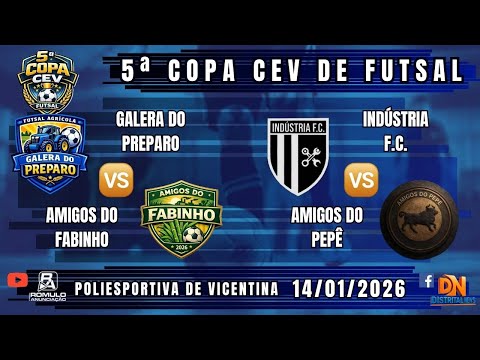 #1489 🏆 Copa CEV (Central Energética Vicentina) ⚽ (2 JOGOS) ⚽
