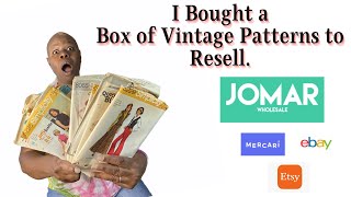15 Vintage Patterns Mystery Box To Resell on Etsy, Ebay & Mercar ~ Jomar Wholesale Unboxing.